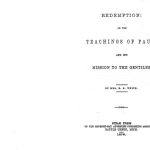 خرید و دانلود نسخه کامل کتاب The Teaching of Paul and his Mission to the Gentiles. 1878