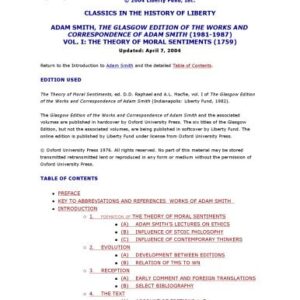 خرید و دانلود نسخه کامل کتاب The Theory of Moral Sentiments