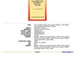 خرید و دانلود نسخه کامل کتاب The Transformation of European Politics 1763-1848 (Oxford History of Modern Europe)