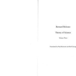 خرید و دانلود نسخه کامل کتاب Theory of Science