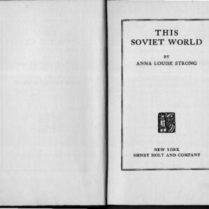 خرید و دانلود نسخه کامل کتاب This Soviet World