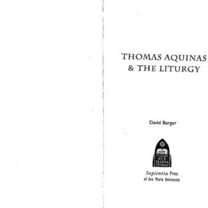 خرید و دانلود نسخه کامل کتاب Thomas Aquinas & the Liturgy