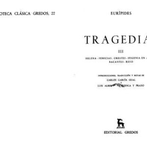 خرید و دانلود نسخه کامل کتاب Tragedias III