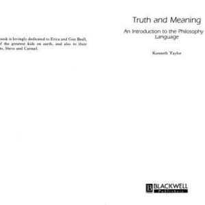 خرید و دانلود نسخه کامل کتاب Truth and Meaning: An Introduction to the Philosophy of Language