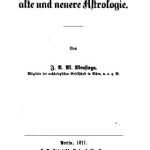 خرید و دانلود نسخه کامل کتاب Über alte und neuere Astrologie