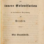 خرید و دانلود نسخه کامل کتاب Über Auswanderung und innere Colonisation in besonderer Beziehung auf Preußen. Eine Staatsschrift