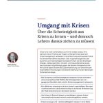 خرید و دانلود نسخه کامل کتاب Umgang mit Krisen Über die Schwierigkeit aus Krisen zu lernen – und dennoch Lehren daraus ziehen zu müssen