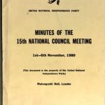 خرید و دانلود نسخه کامل کتاب United National Independence Party. Minutes of the 15th National Council meeting 1st—6th November, 1980. Mulungushi Hall, Lusaka