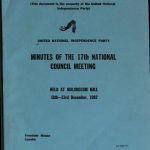 خرید و دانلود نسخه کامل کتاب United National Independence Party. Minutes of the 17th National Council meeting held at Mulungushi Hall 18th—23rd December, 1982