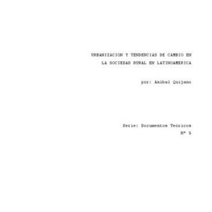 خرید و دانلود نسخه کامل کتاب Urbanización y tendencias de cambio en la sociedad rural en Latinoamérica