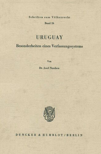 خرید و دانلود نسخه کامل کتاب Uruguay: Besonderheiten eines Verfassungssystems_68e6ce3beff44.jpeg خرید و دانلود نسخه کامل کتاب Uruguay: Besonderheiten eines Verfassungssystems