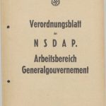 خرید و دانلود نسخه کامل کتاب Verordnungsblatt der NSDAP. Arbeitsbereich Generalgouvernement