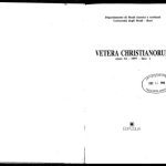 خرید و دانلود نسخه کامل کتاب Vetera Christianorum n. 34, 1997. La presenza di Origene nelle Omelie sul Cantico dei cantici di Gregorio di Nissa