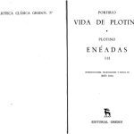خرید و دانلود نسخه کامل کتاب Vida de Plotino y Enéadas I y II