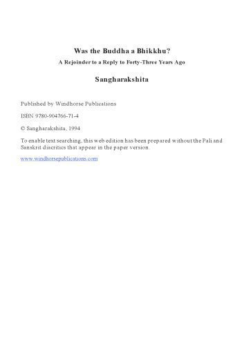 خرید و دانلود نسخه کامل کتاب Was the Buddha a Bhikkhu?: A Rejoinder to a Reply to Forty-Three Years Ago_68e1898585d67.jpeg خرید و دانلود نسخه کامل کتاب Was the Buddha a Bhikkhu?: A Rejoinder to a Reply to Forty-Three Years Ago