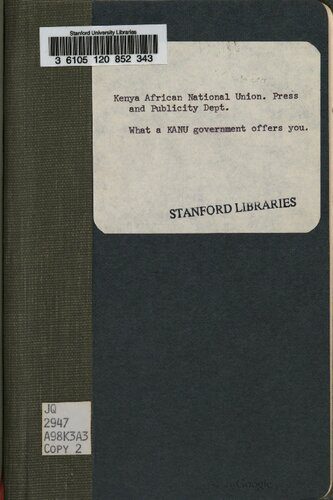 خرید و دانلود نسخه کامل کتاب What a KANU Government Offers You_68e877d12b5b3.jpeg خرید و دانلود نسخه کامل کتاب What a KANU Government Offers You