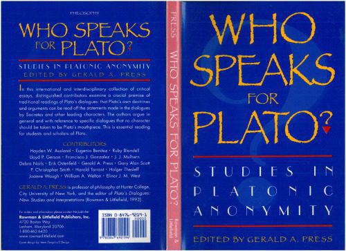 خرید و دانلود نسخه کامل کتاب Who Speaks for Plato? Studies in Platonic Anonymity_68fe4b63a6261.jpeg خرید و دانلود نسخه کامل کتاب Who Speaks for Plato? Studies in Platonic Anonymity
