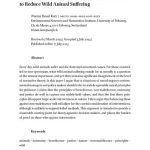 خرید و دانلود نسخه کامل کتاب Widely Agreeable Moral Principles Support Efforts to Reduce Wild Animal Suffering