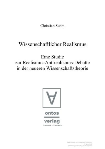 خرید و دانلود نسخه کامل کتاب Wissenschaftlicher Realismus. Eine Studie zur Realismus-Antirealismus-Debatte in der neueren Wissenschaftstheorie_68fe28b88cff3.jpeg خرید و دانلود نسخه کامل کتاب Wissenschaftlicher Realismus. Eine Studie zur Realismus-Antirealismus-Debatte in der neueren Wissenschaftstheorie