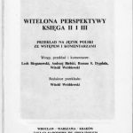 خرید و دانلود نسخه کامل کتاب Witelona Perspektywy / 2/3.