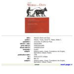 خرید و دانلود نسخه کامل کتاب Works and Days: A Translation and Commentary for the Social Sciences