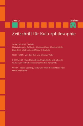 خرید و دانلود نسخه کامل کتاب Zeitschrift für Kulturphilosophie. Technik_68e58a44d3a39.jpeg خرید و دانلود نسخه کامل کتاب Zeitschrift für Kulturphilosophie. Technik