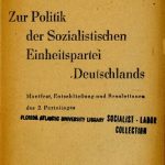 خرید و دانلود نسخه کامل کتاب Zur Politik der Sozialistischen Einheitspartei Deutschlands. Manifest, Entschließung und Resolutionen des 2. Parteitages