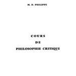 خرید و دانلود نسخه کامل کتاب 1956 – Cours de Philosophie Critique
