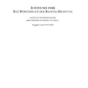خرید و دانلود نسخه کامل کتاب 2c4 – Das Wörterbuch der Richtig-Dichtung