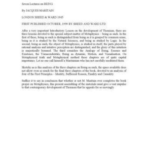 خرید و دانلود نسخه کامل کتاب A Preface To Metaphysics: Seven Lectures On Being