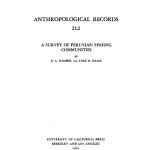 خرید و دانلود نسخه کامل کتاب A survey of Peruvian fishing communities