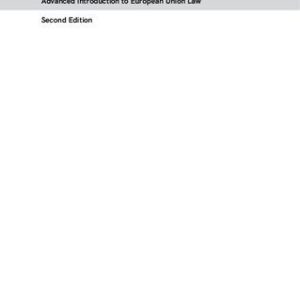 خرید و دانلود نسخه کامل کتاب Advanced Introduction to European Union Law