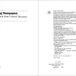خرید و دانلود نسخه کامل کتاب Analysing Newspapers: An Approach from Critical Discourse Analysis