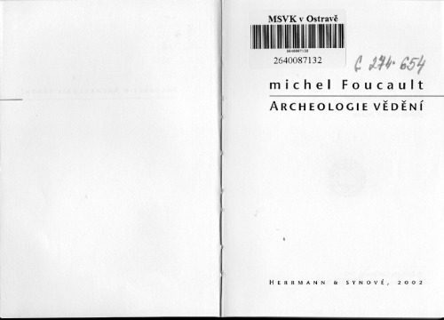 خرید و دانلود نسخه کامل کتاب Archeologie vědění_690679ab4a7c3.jpeg خرید و دانلود نسخه کامل کتاب Archeologie vědění