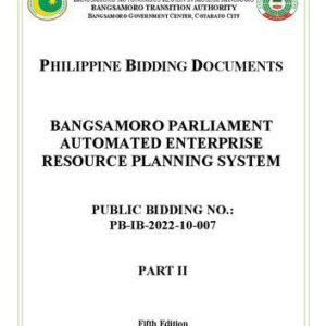 خرید و دانلود نسخه کامل کتاب Bangsamoro Parliament automated enterprise resource planning system