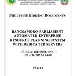 خرید و دانلود نسخه کامل کتاب Bangsamoro Parliament automated enterprise resource planning system with dedicated servers