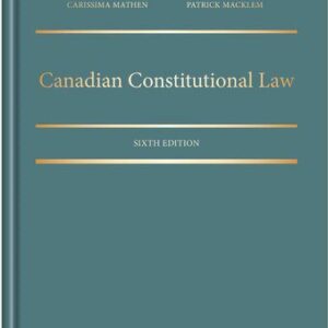 خرید و دانلود نسخه کامل کتاب Canadian Constitutional Law