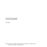 خرید و دانلود نسخه کامل کتاب Classroom Discourse Analysis: A Tool for Critical Reflection