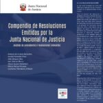 خرید و دانلود نسخه کامل کتاب Compendio de resoluciones emitidas por la Junta Nacional de Justicia (Perú). Análisis de precedentes y resoluciones relevantes