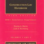 خرید و دانلود نسخه کامل کتاب Construction Law Handbook 2019-1 Cumulative Supplement – Volumes 1 and 2, Third Edition