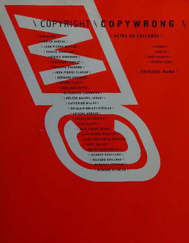 خرید و دانلود نسخه کامل کتاب CopyrightCopywrong: Actes du Colloque, Le Mans, Nantes, Saint-Nazaire, février 2000_690925de783cb.jpeg خرید و دانلود نسخه کامل کتاب CopyrightCopywrong: Actes du Colloque, Le Mans, Nantes, Saint-Nazaire, février 2000
