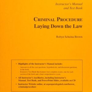 خرید و دانلود نسخه کامل کتاب Criminal Procedure: Laying Down the Law