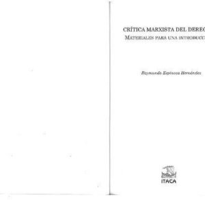 خرید و دانلود نسخه کامل کتاب Crítica marxista del Derecho