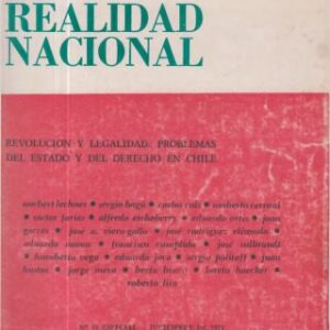 خرید و دانلود نسخه کامل کتاب Cuadernos de la Realidad Nacional. Revolucion y Legalidad: Problemas del Estado y del Derecho en Chile
