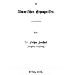 خرید و دانلود نسخه کامل کتاب Das Autorrecht an literarischen Erzeugnissen