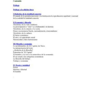 خرید و دانلود نسخه کامل کتاب Dialéctica de lo concreto (Estudio sobre los problemas del hombre y el mundo)
