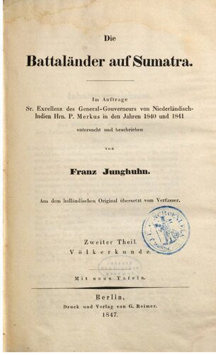 خرید و دانلود نسخه کامل کتاب Die Battaländer auf Sumatra_690801d9877d3.jpeg خرید و دانلود نسخه کامل کتاب Die Battaländer auf Sumatra