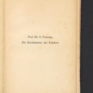 خرید و دانلود نسخه کامل کتاب Die Buschmänner der Kalahari