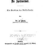 خرید و دانلود نسخه کامل کتاب Die Speiseverbote : Ein Problem der Ethnologie