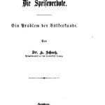 خرید و دانلود نسخه کامل کتاب Die Speiseverbote. Ein Problem der Völkerkunde